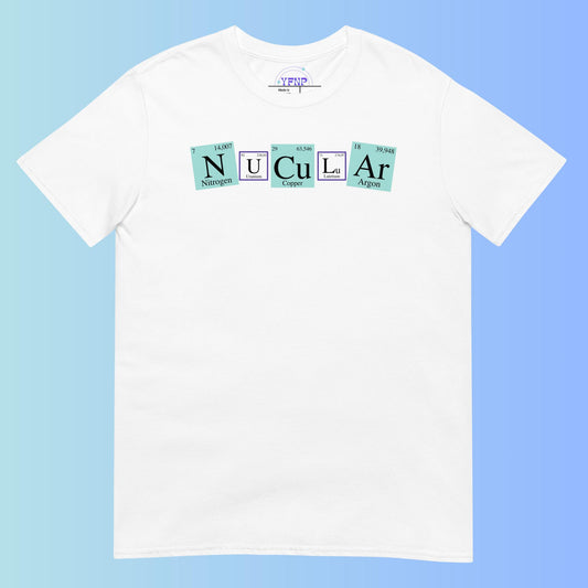 "Nucular" White T-Shirt