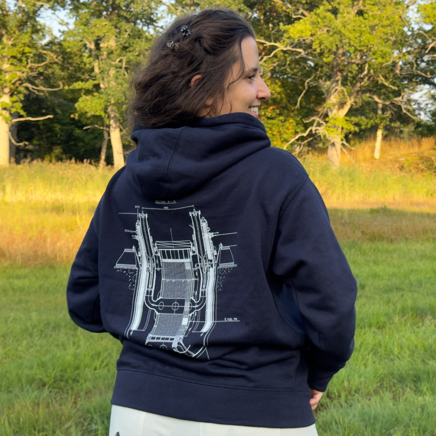 "Reactor Blueprint" Navy Hoodie