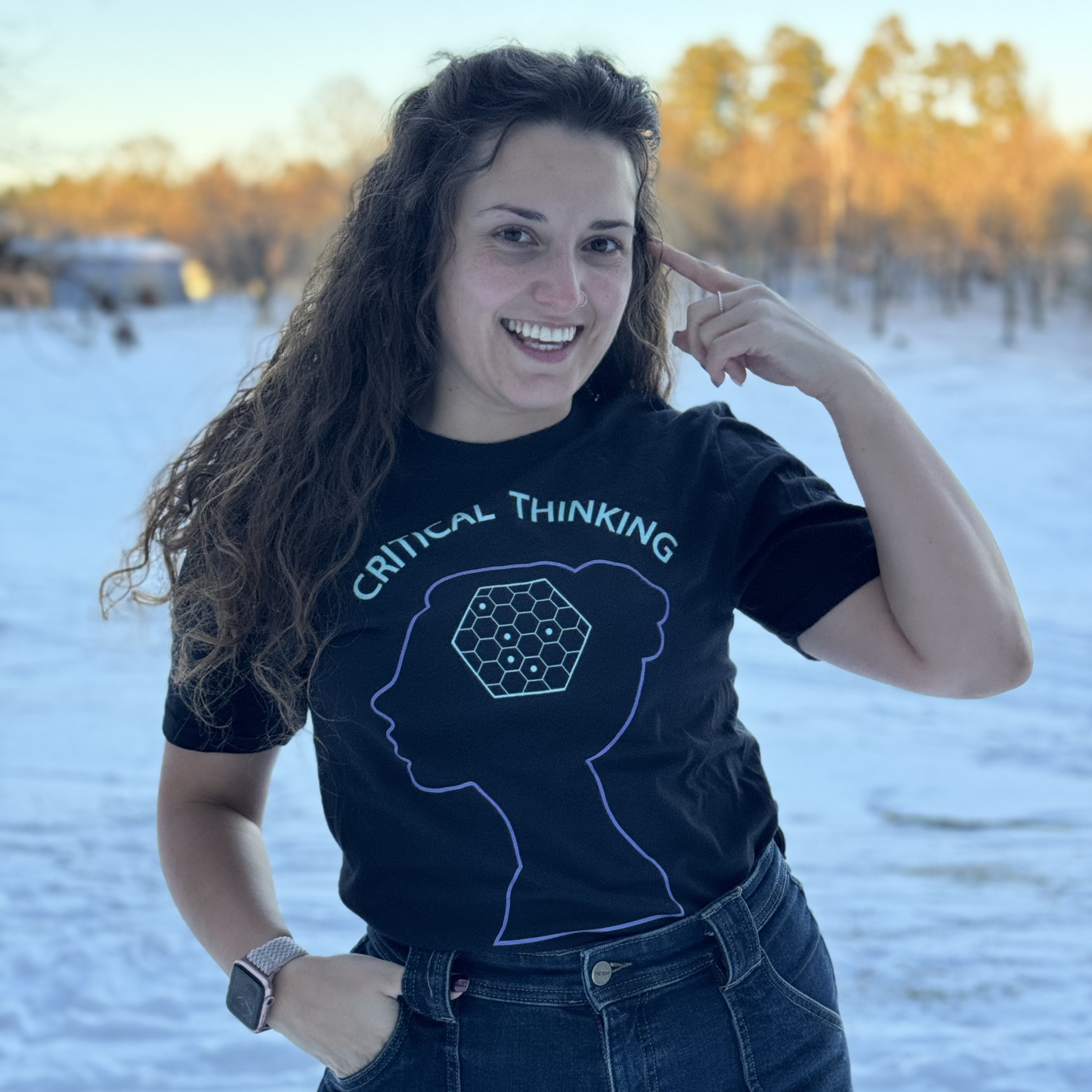 "Critical Thinking" Black T-Shirt