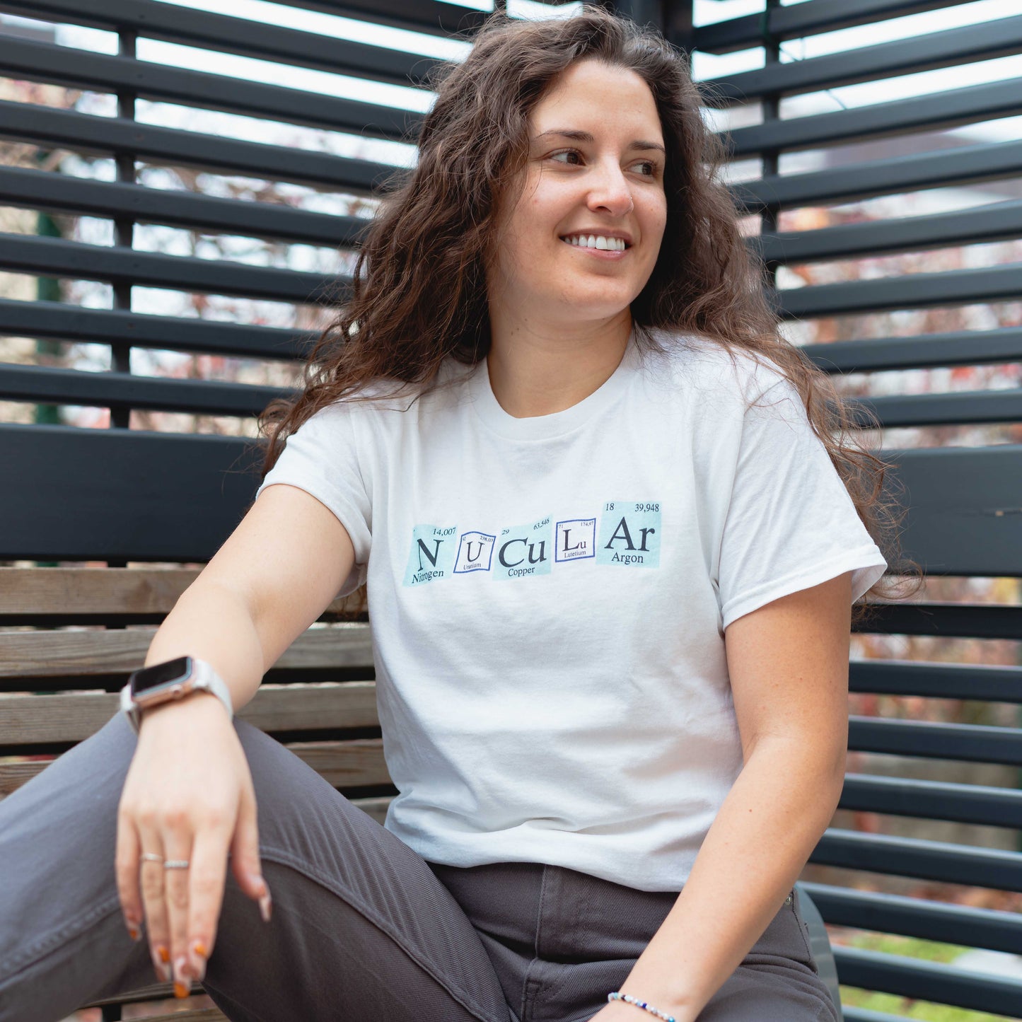 "Nucular" White T-Shirt