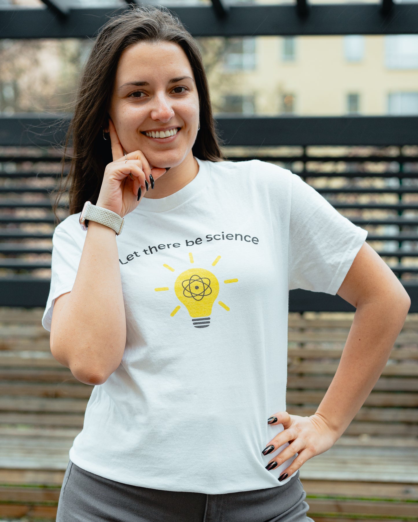 "Let There Be Science" White T-Shirt