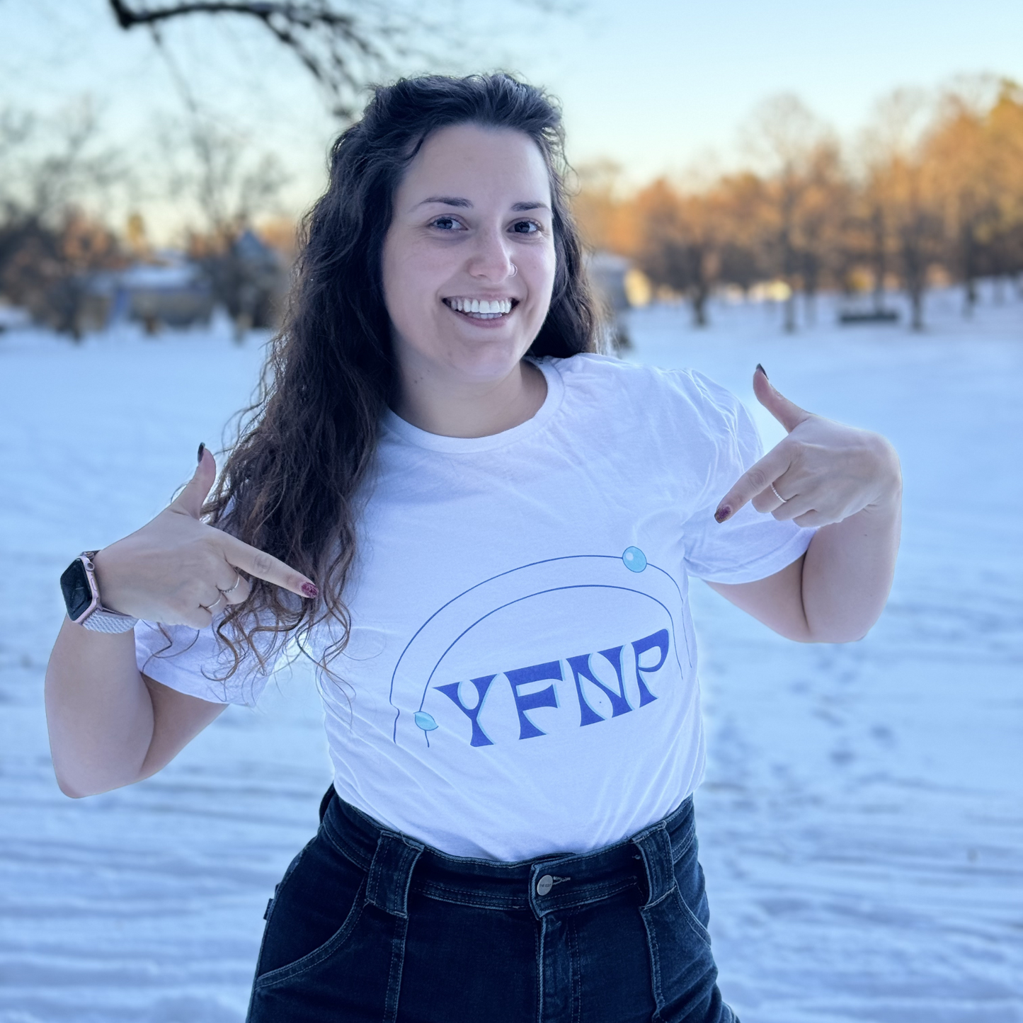 "YFNP" White T-Shirt